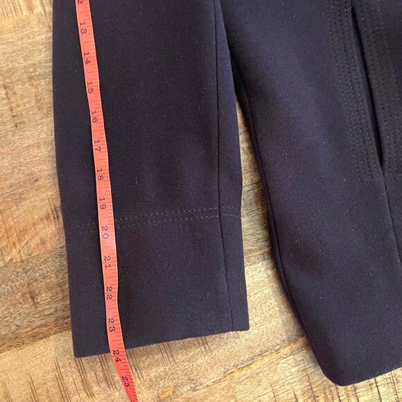 Jones New York Peacoat Size 6 Chocolate Brown Wool Cashmere Blend - Picture 13 of 15